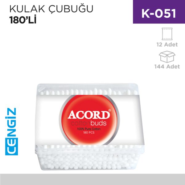 KULAK ÇUBUĞU 180Lİ (KARE KUTU)