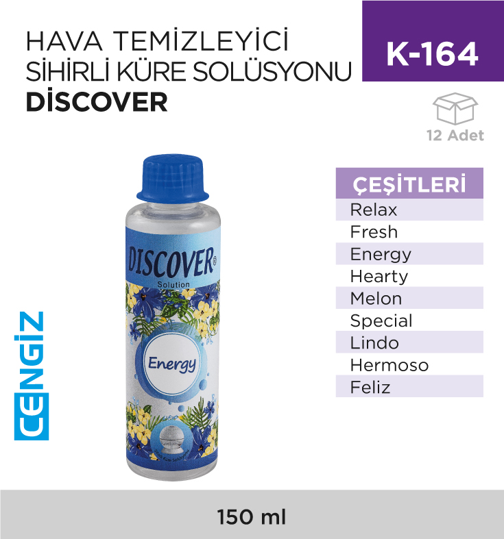 HAVA TEMİZLEYİCİ SİHİRLİ SOLÜSYON DİSCOVER (DSR3888)