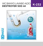 WC BANYO LAVABO AÇICI SIVI DESTROYER 500 ML