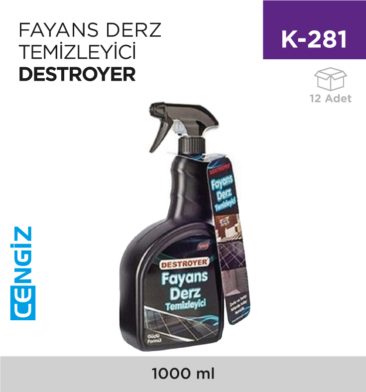 FAYANS DERZ TEMİZLEYİCİ DESTROYER 1000 ML