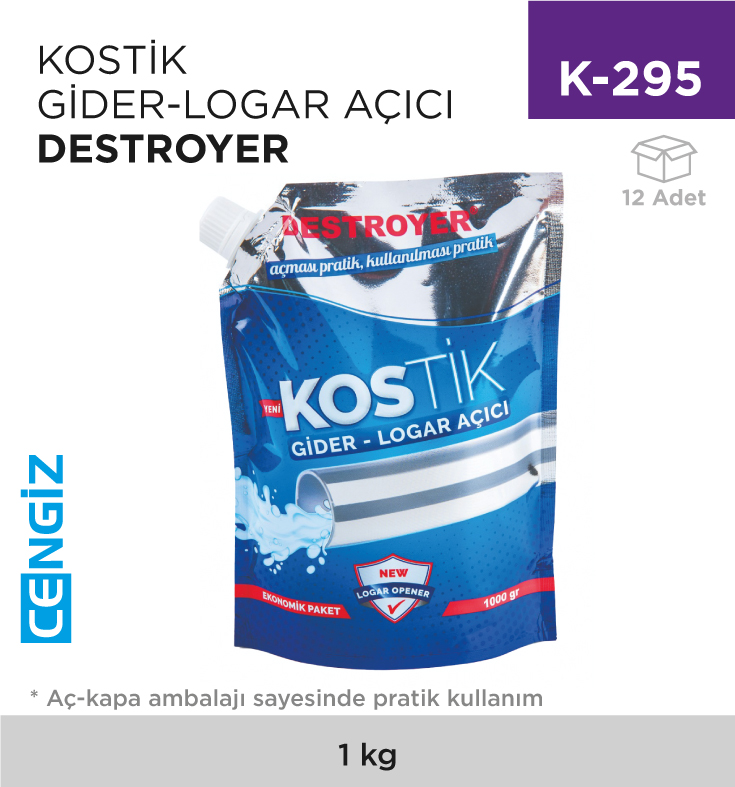 KOSTİK GİDER-LOGAR AÇICI DESTROYER 1 KG