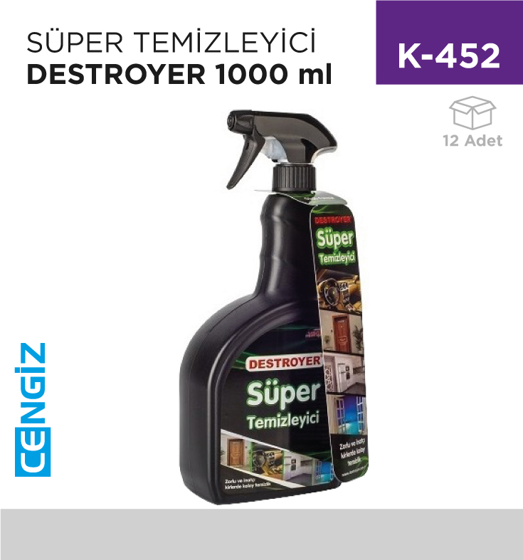 SÜPER TEMİZLEYİCİ DESTROYER 1000 ML