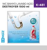 WC BANYO LAVABO AÇICI SIVI DESTROYER 1500 ML