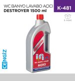 WC BANYO LAVABO AÇICI SIVI DESTROYER 1500 ML