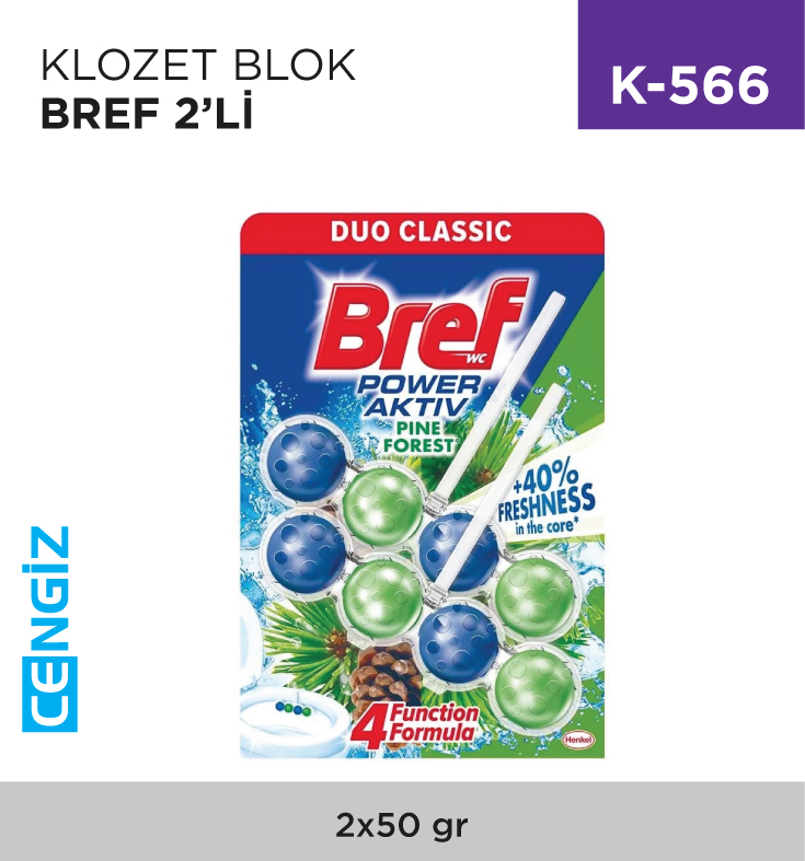 KLOZET BLOK BREF 2Lİ (2*50 GR)
