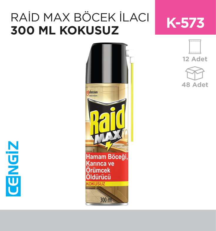 RAİD MAX  BÖCEK İLACI 300 ML KOKUSUZ (683819)