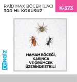 RAİD MAX  BÖCEK İLACI 300 ML KOKUSUZ (683819)