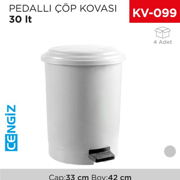 PEDALLI ÇÖP KOVASI 30 LT (AFORM)