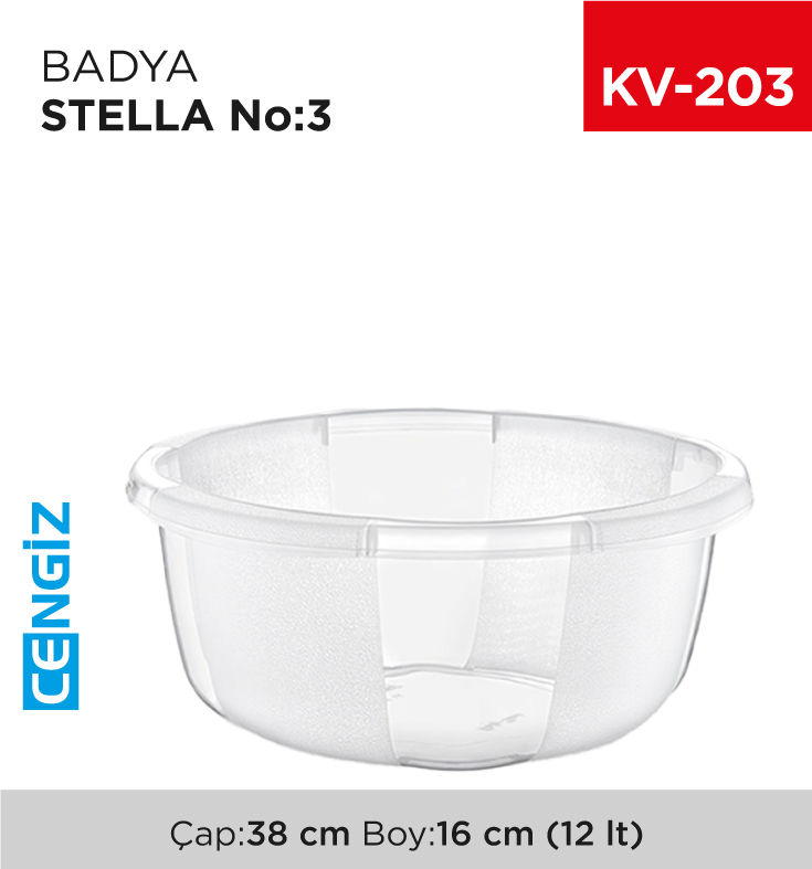 BADYA STELLA ŞEFFAF NO:3 (12 LT) (E-175)