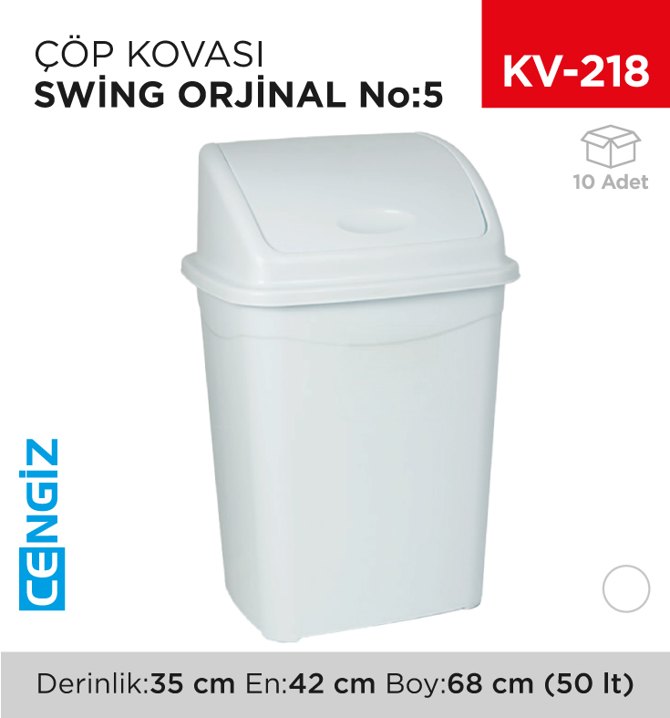 SWİNG ÇÖP KOVASI NO:5 ORJİNAL (50 LT) (UP 121)