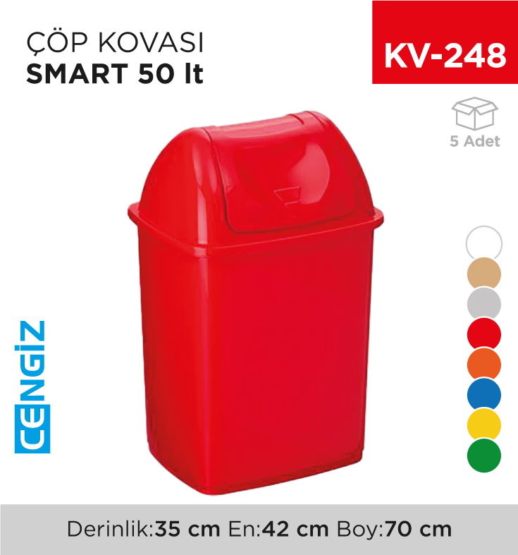 SMART ÇÖP KOVASI 50 LT (4195)