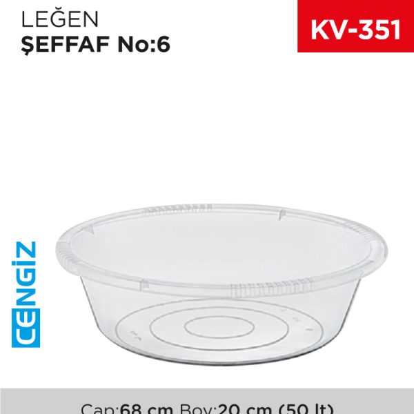 LEĞEN ŞEFFAF NO:6 (50 LT) (E-425)