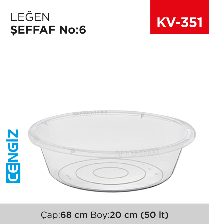 LEĞEN ŞEFFAF NO:6 (50 LT) (E-425)