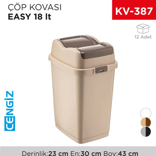 EASY ÇÖP KOVASI 18 LT (09713)