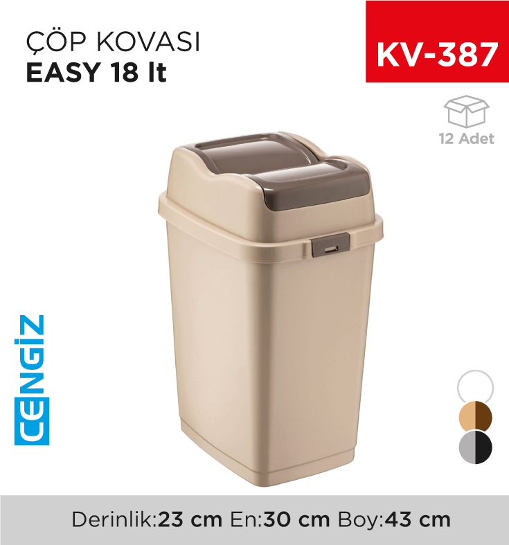 EASY ÇÖP KOVASI 18 LT (09713)