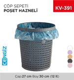 ÇÖP SEPETİ POŞET HAZNELİ 12 LT (8461)