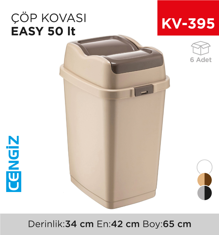 EASY ÇÖP KOVASI 50 LT (09715)