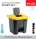 ÇÖP KONTEYNERİ PLANET 30 LT (UP 225)