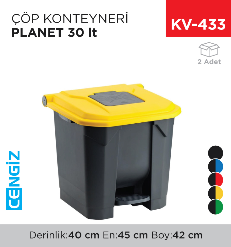 ÇÖP KONTEYNERİ PLANET 30 LT (UP 225)