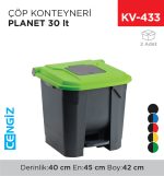 ÇÖP KONTEYNERİ PLANET 30 LT (UP 225)
