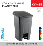 ÇÖP KONTEYNERİ PLANET 70 LT (UP228)