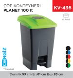ÇÖP KONTEYNERİ PLANET 100 LT (UP229)