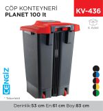 ÇÖP KONTEYNERİ PLANET 100 LT (UP229)