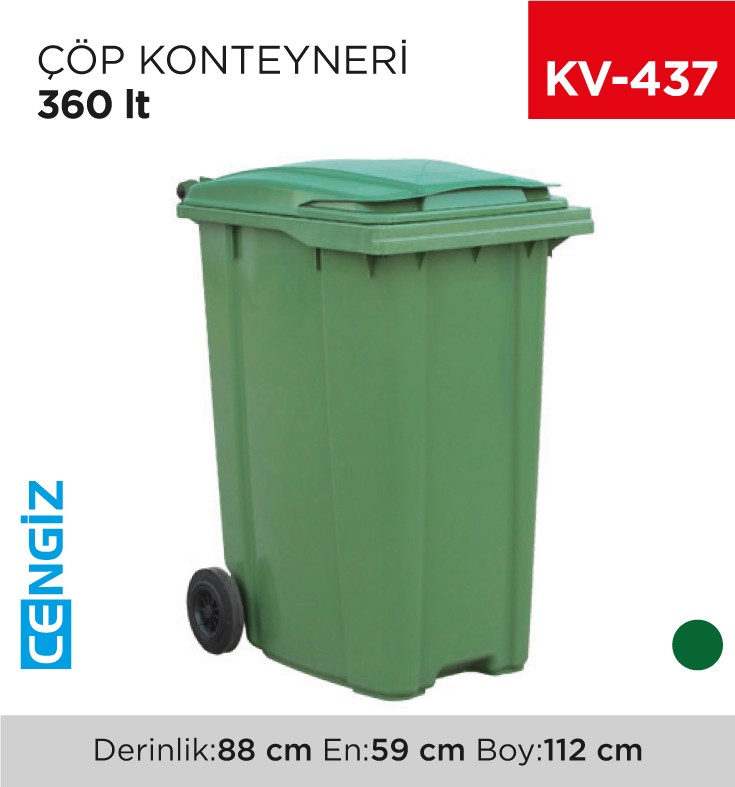 ÇÖP KONTEYNERİ 360 LT
