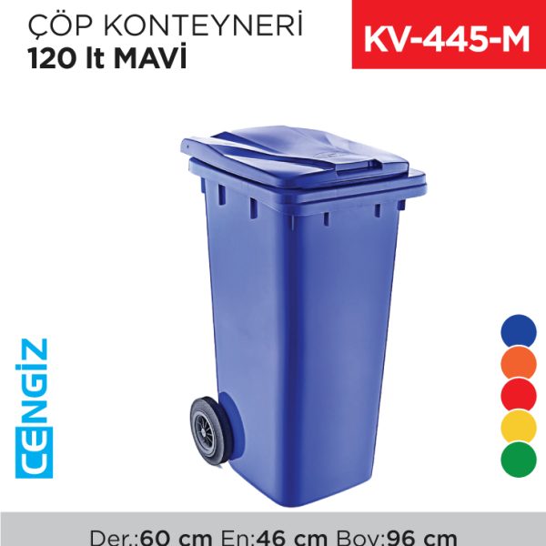 ÇÖP KONTEYNERİ 120 LT MAVİ (6505)