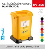 GERİ DÖNÜŞÜM KUTUSU PLASTİK 50 LT (4395)