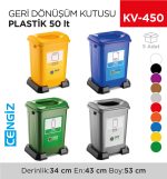 GERİ DÖNÜŞÜM KUTUSU PLASTİK 50 LT (4395)