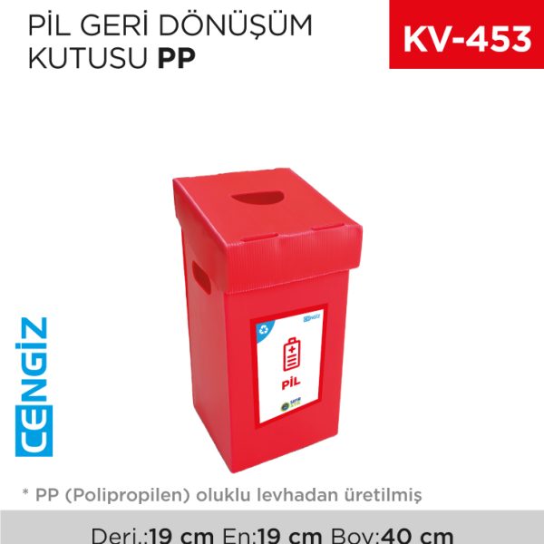 PİL GERİ DÖNÜŞÜM KUTUSU PP