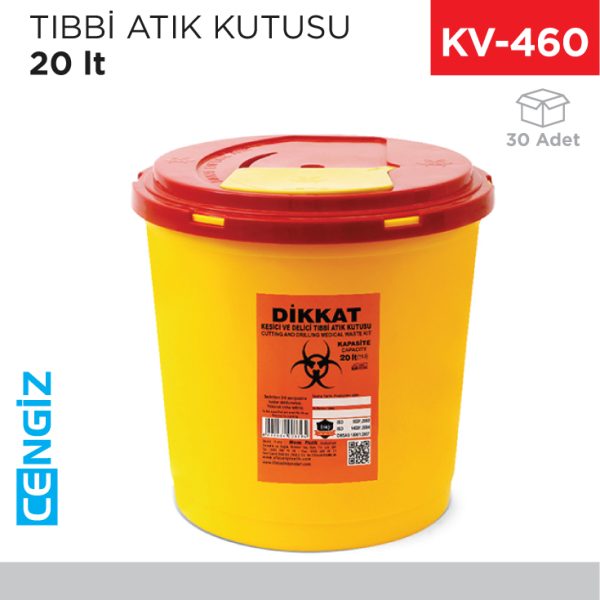 TIBBİ ATIK KUTUSU 20 LT