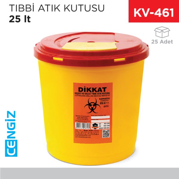 TIBBİ ATIK KUTUSU 25 LT