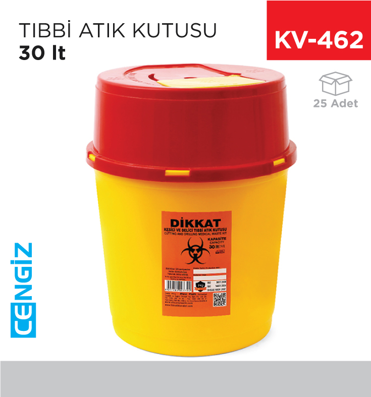 TIBBİ ATIK KUTUSU 30 LT