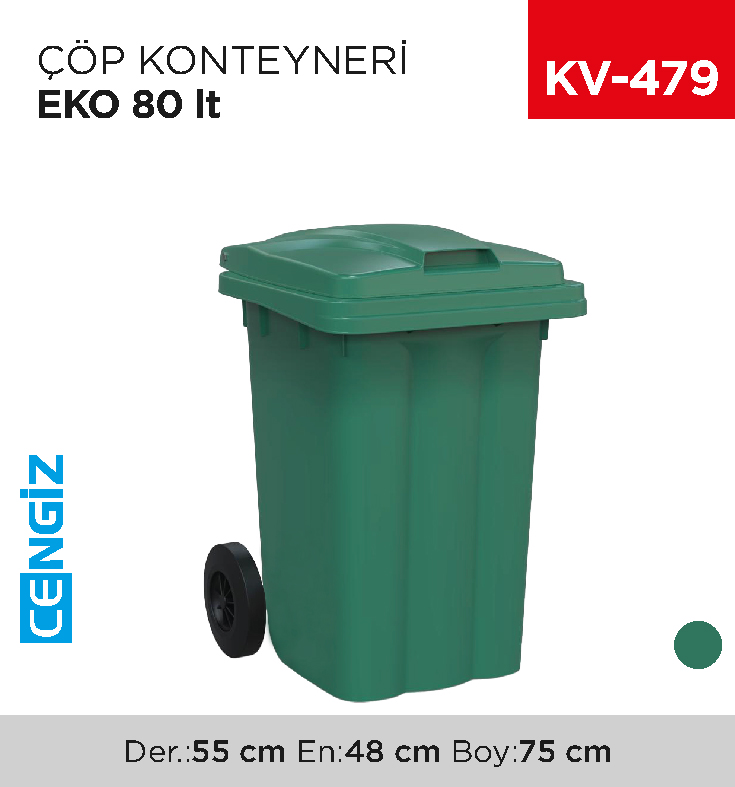 ÇÖP KONTEYNERİ EKO 80 LT (6503)
