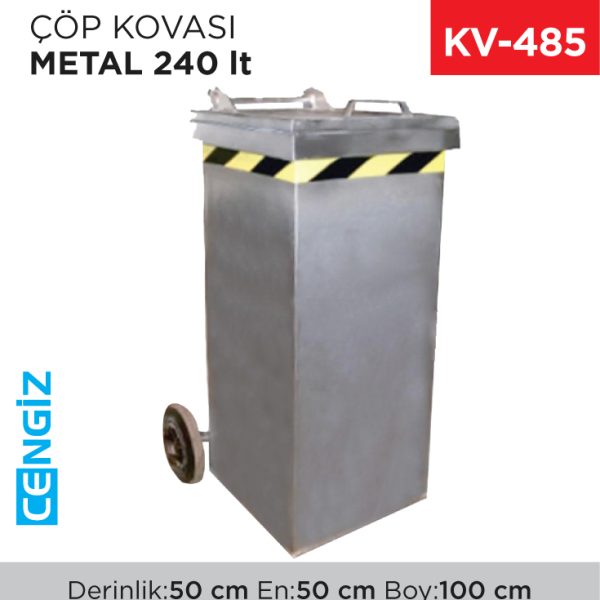 ÇÖP KONTEYNERİ METAL 240 LT (7434)