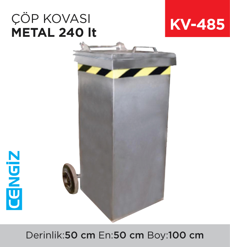 ÇÖP KONTEYNERİ METAL 240 LT (7434)
