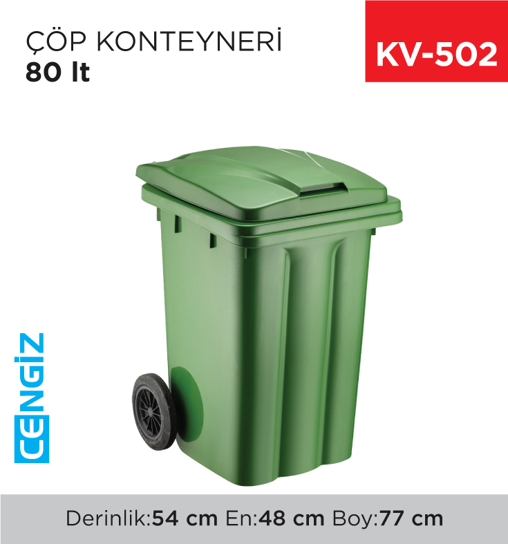ÇÖP KONTEYNERİ 80 LT (6502)