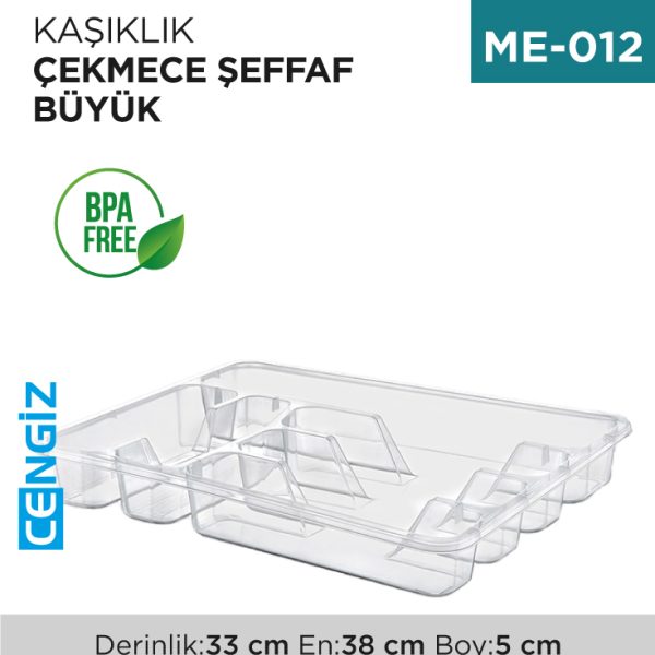 KAŞIKLIK ÇEKMECE BÜYÜK ŞEFFAF (E-202)