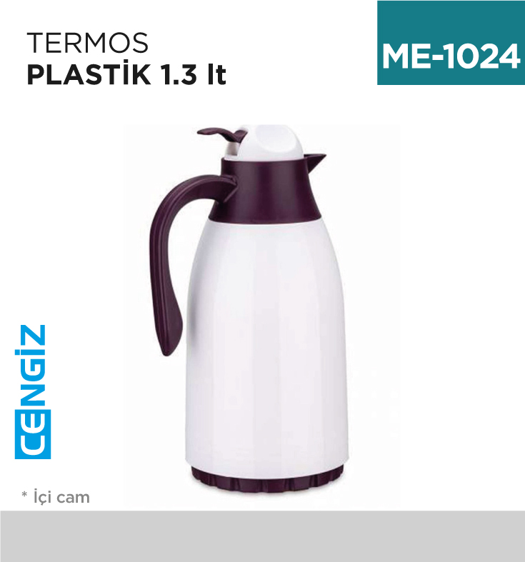TERMOS PLASTİK 1.3 LT COOKER (İÇİ CAM) (CKR2018)