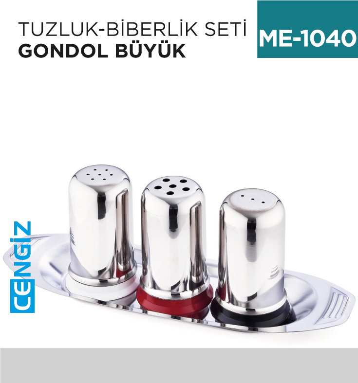 TUZLUK-BİBERLİK SETİ GONDOL BÜYÜK