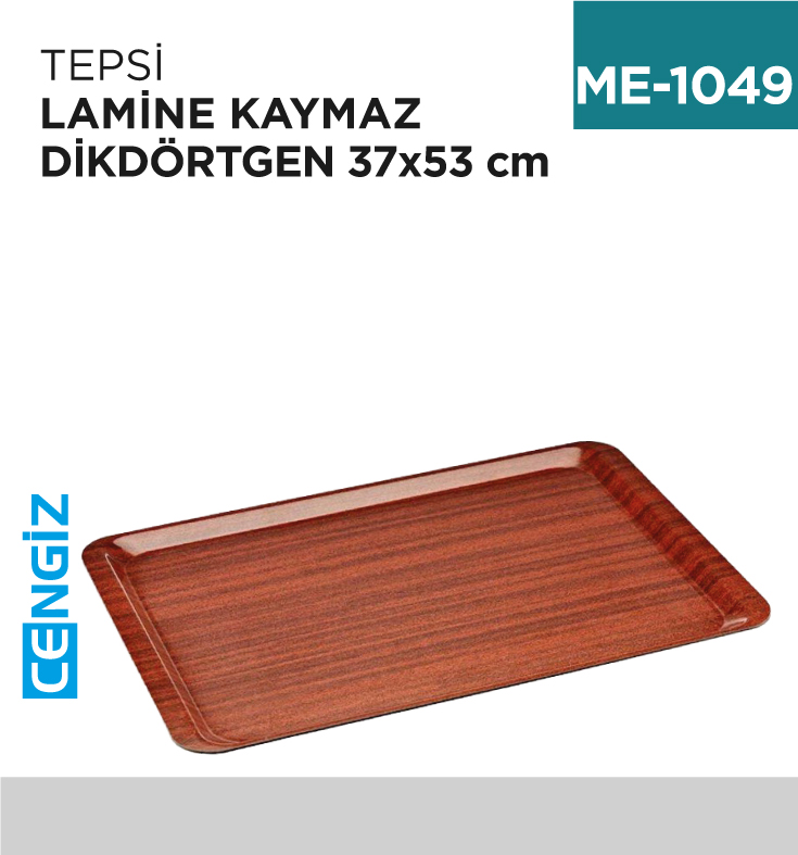 TEPSİ LAMİNE KAYMAZ 37 CM*53 CM