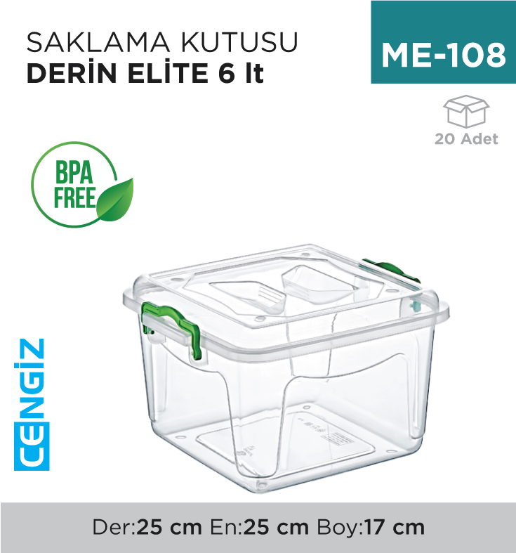 SAKLAMA KUTUSU DERİN ELİTE 6 LT (2650)