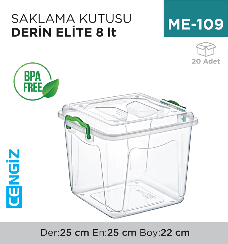 SAKLAMA KUTUSU DERİN ELİTE 8 LT (2652)
