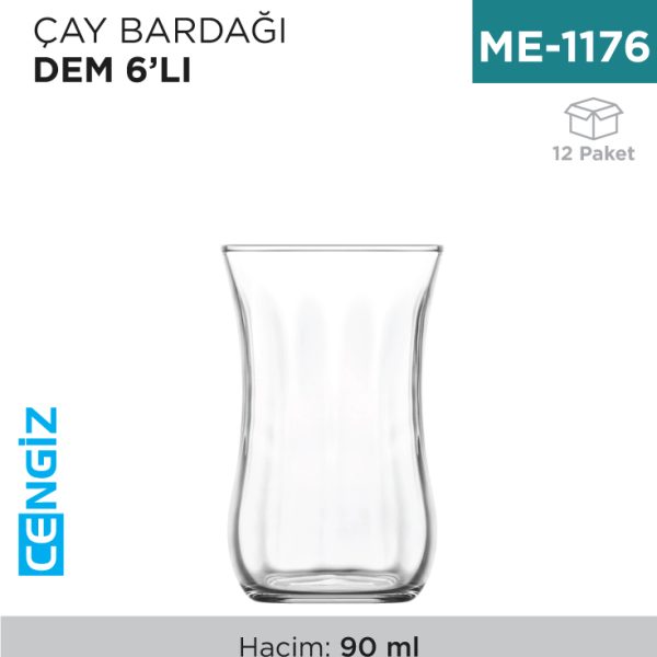 ÇAY BARDAĞI DEM 6LI (30011)