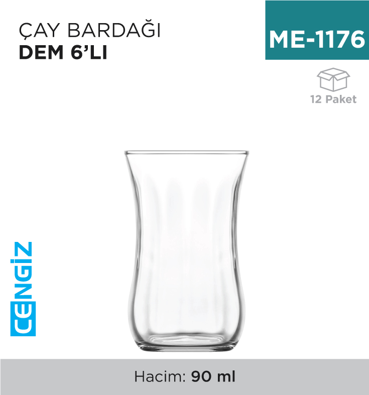 ÇAY BARDAĞI DEM 6LI (30011)