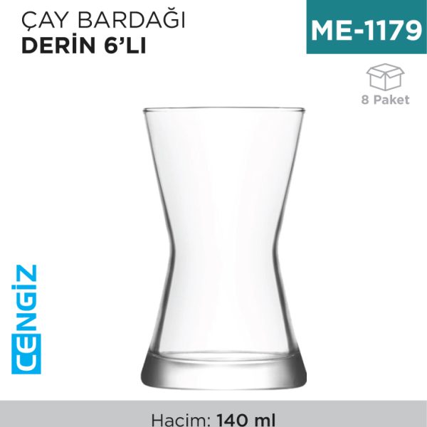 ÇAY BARDAĞI DERİN 6LI (DRN312)