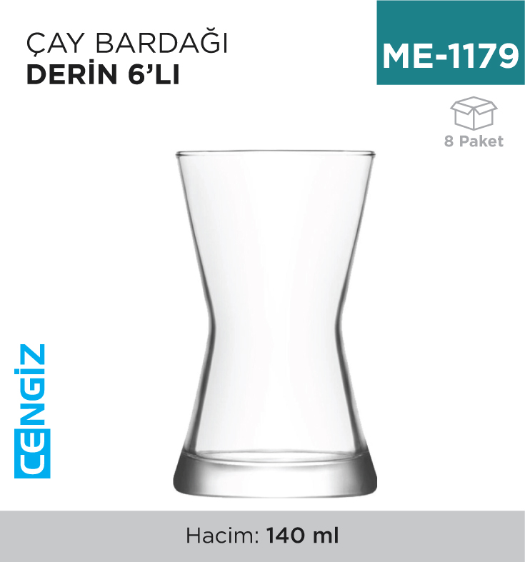 ÇAY BARDAĞI DERİN 6LI (DRN312)