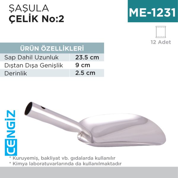 +ŞAŞULA ÇELİK NO:2 (23.5 CM) (SSL-2)